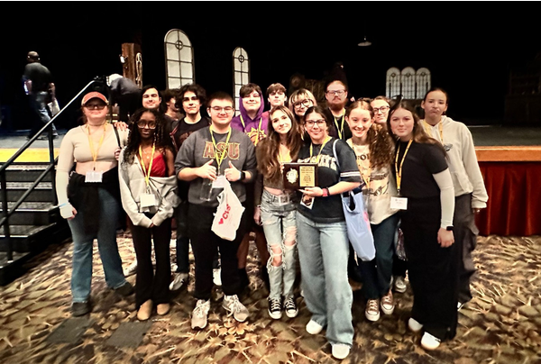 The Sabino Players pose on stage