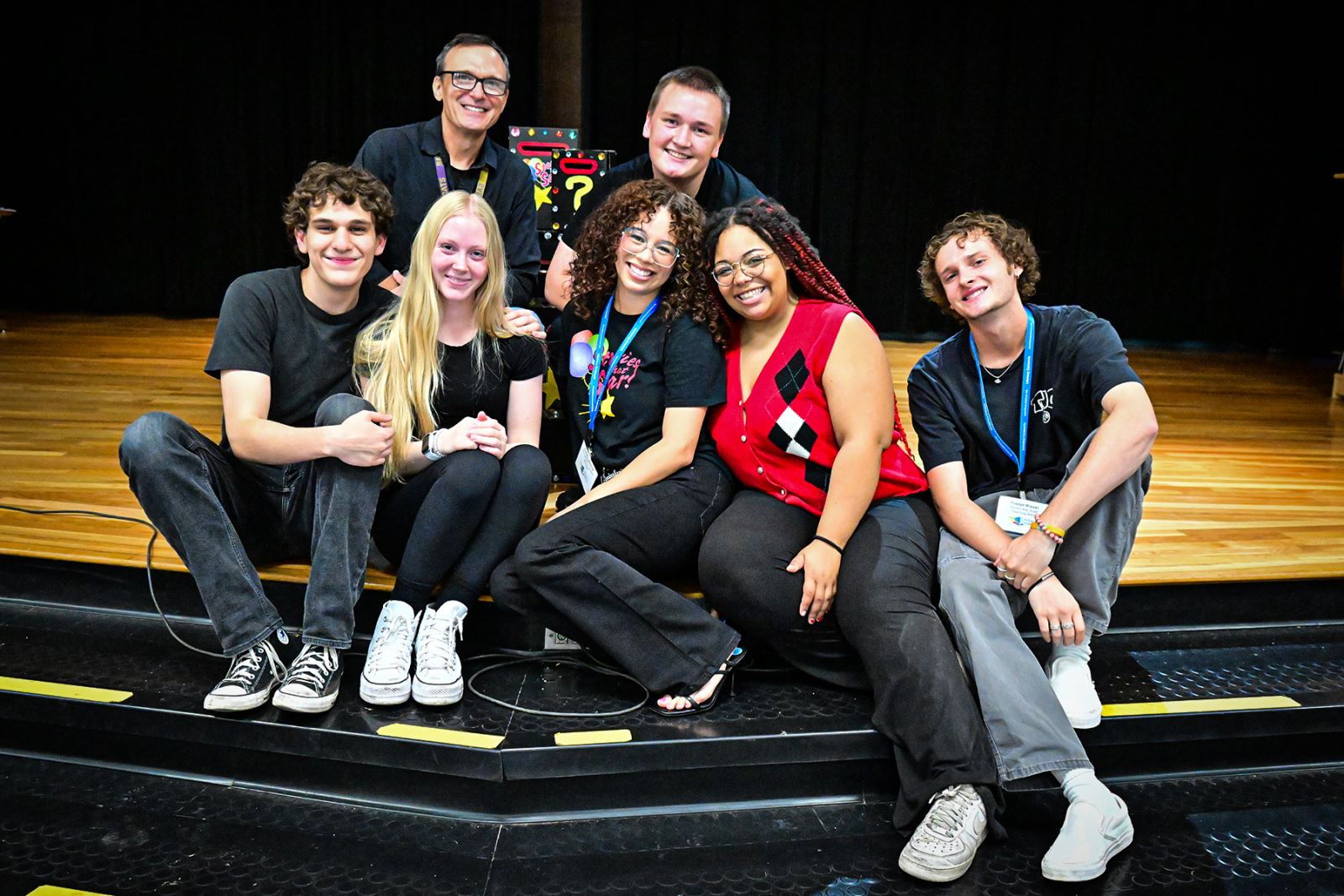 Sabino Students sitting on stage